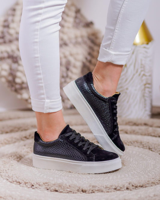 Zapatilla Reptil Negra