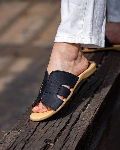 Sandalia Black Hermes