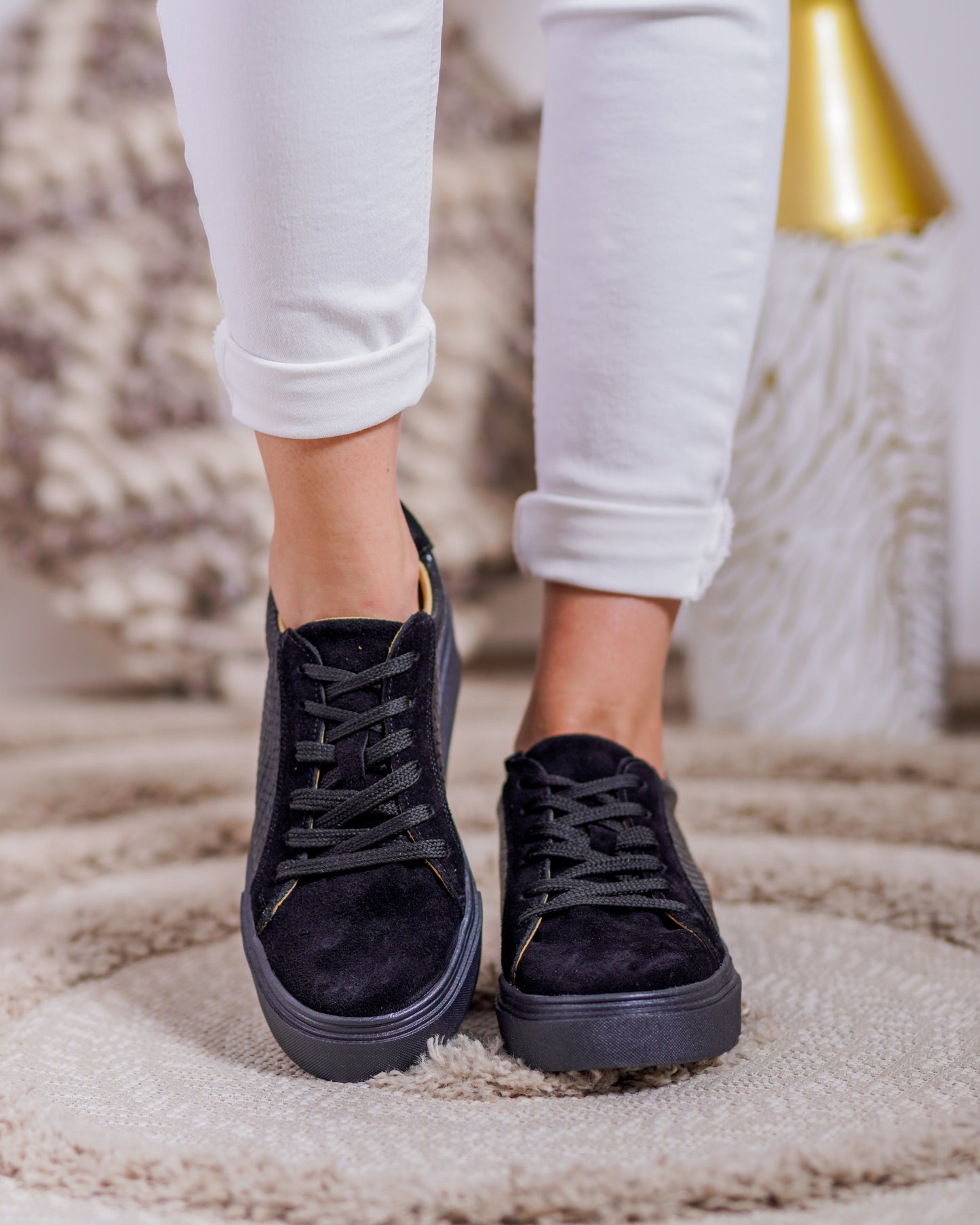 Zapatilla Reptil Negra