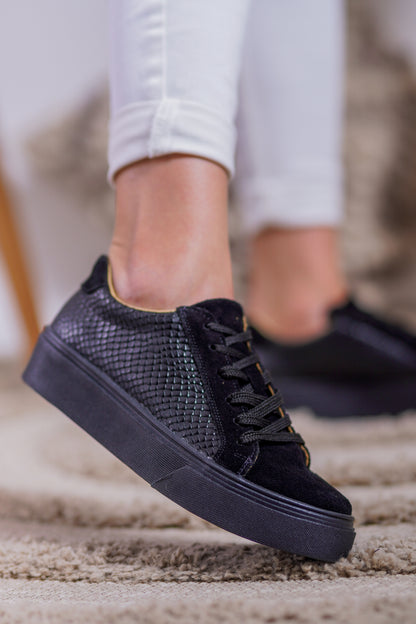 Zapatilla Reptil Negra