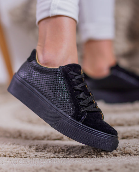 Zapatilla Reptil Negra