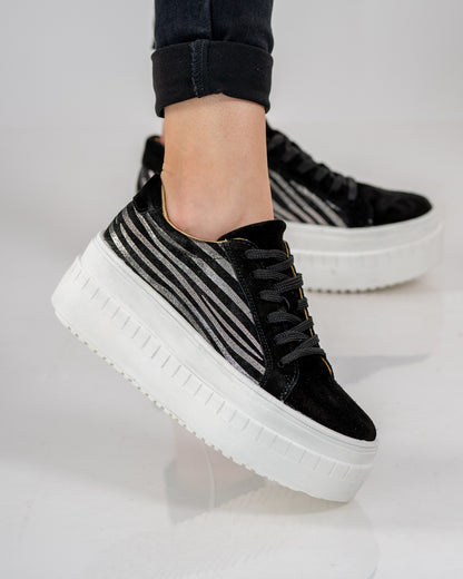 Zapatilla Cebra Alta