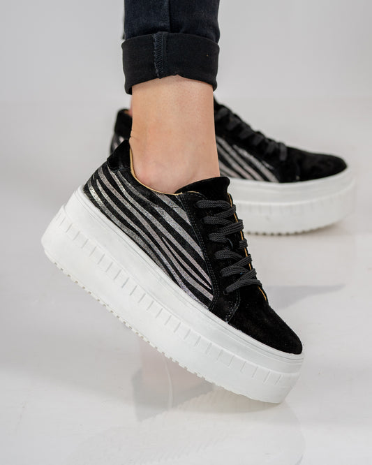 Zapatilla Cebra Alta