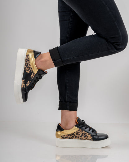 Zapatilla Black Leopard