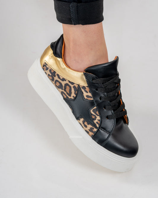 Zapatilla Black Leopard