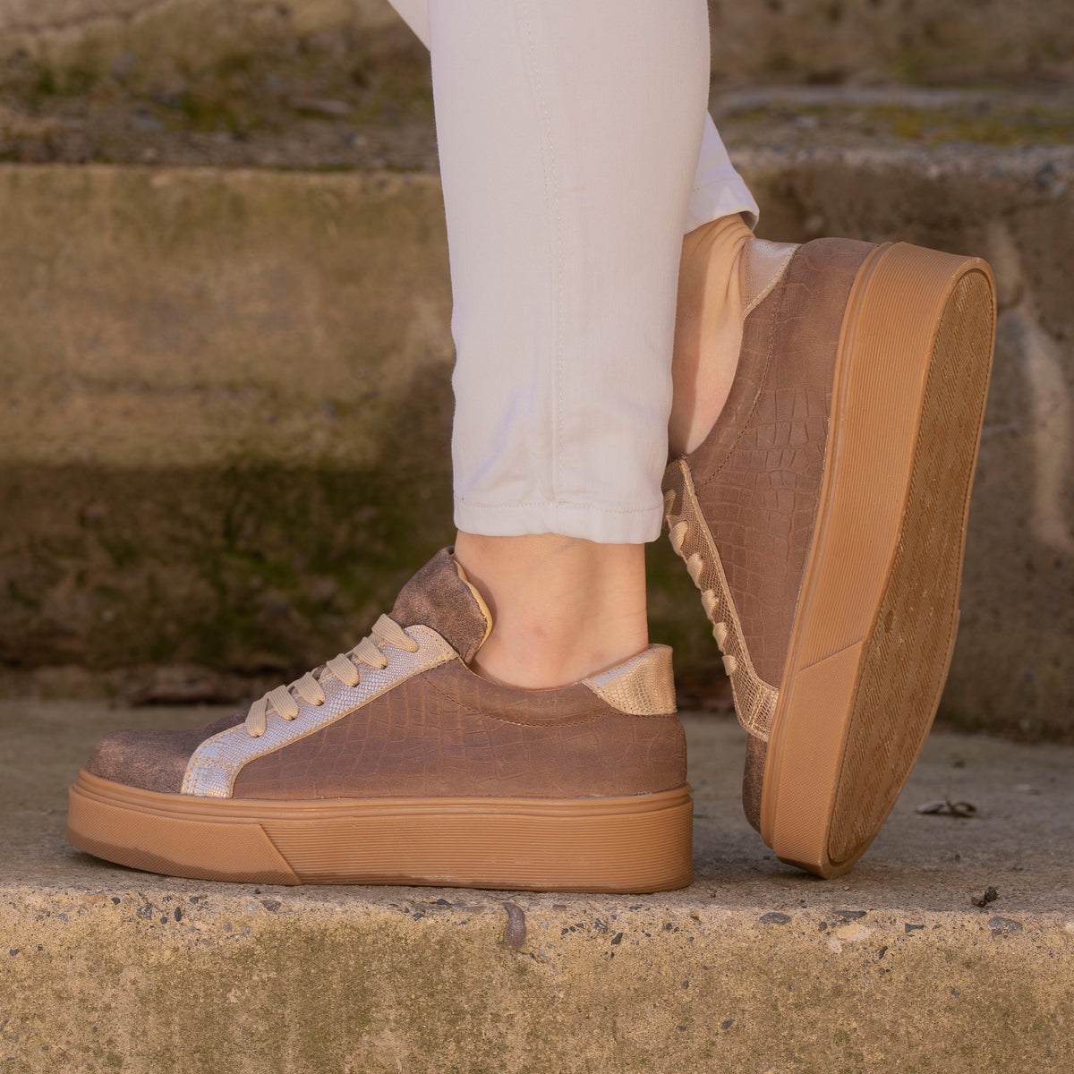 Zapatilla CrocoCoffee