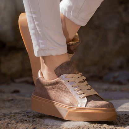 Zapatilla CrocoCoffee