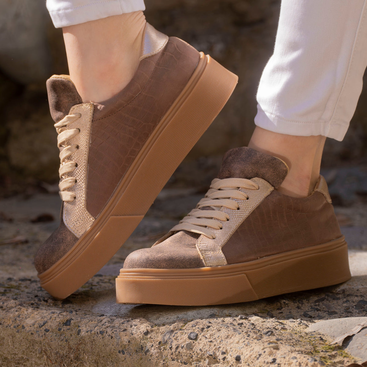 Zapatilla CrocoCoffee