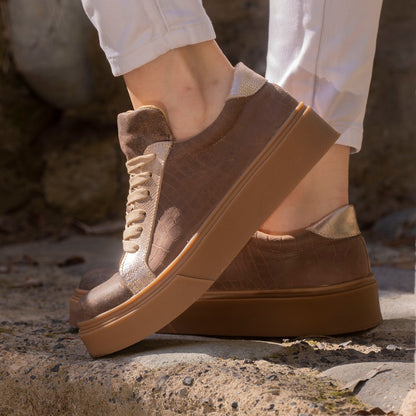 Zapatilla CrocoCoffee