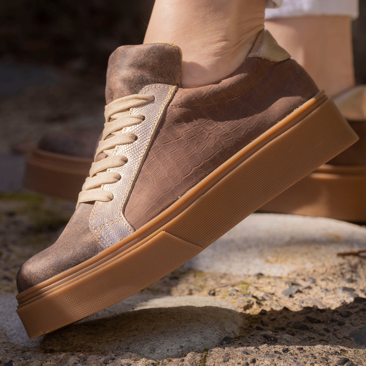 Zapatilla CrocoCoffee