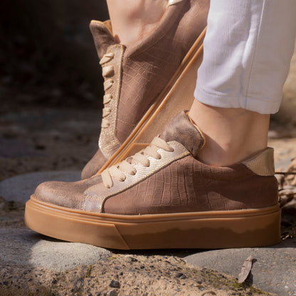 Zapatilla CrocoCoffee