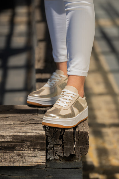 Zapatilla Golden Cream