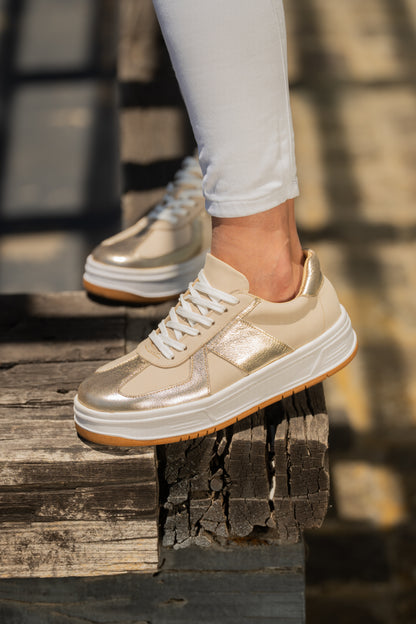 Zapatilla Golden Cream