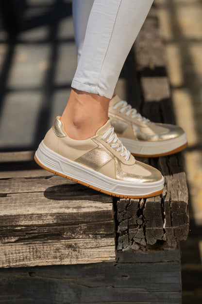 Zapatilla Golden Cream