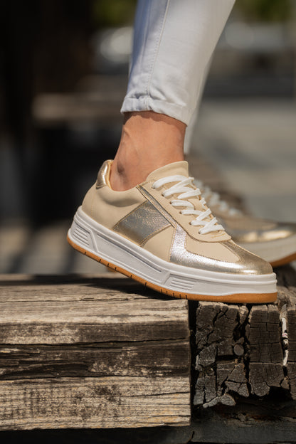 Zapatilla Golden Cream