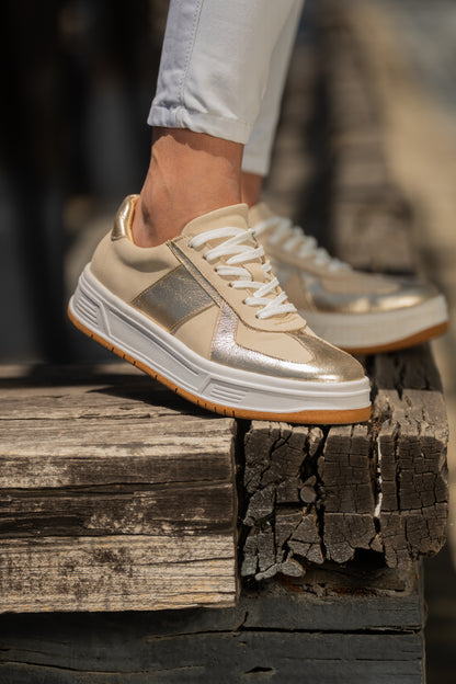 Zapatilla Golden Cream