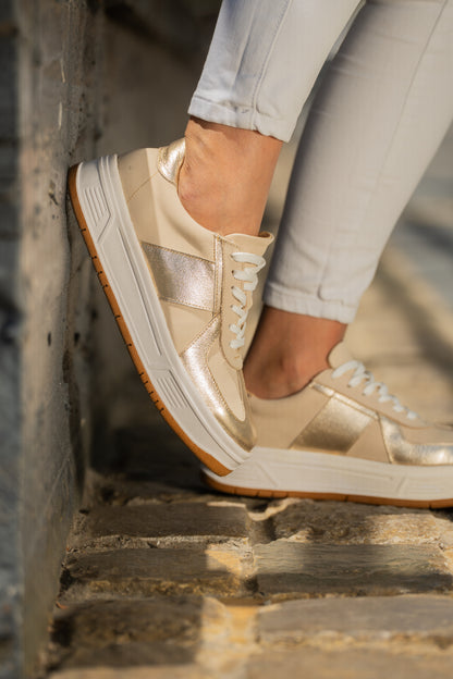 Zapatilla Golden Cream