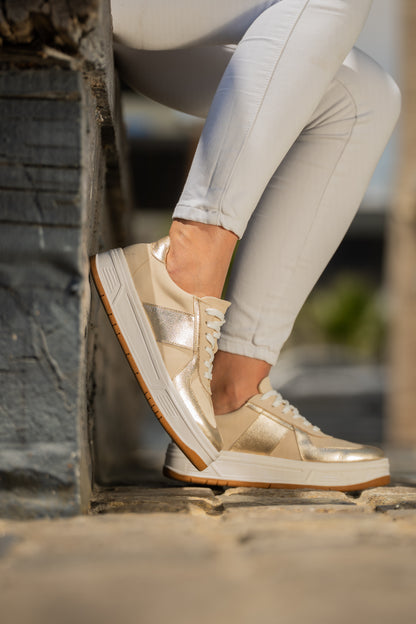 Zapatilla Golden Cream