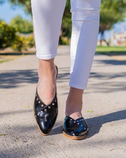 Puntilla Oasis richato Marino