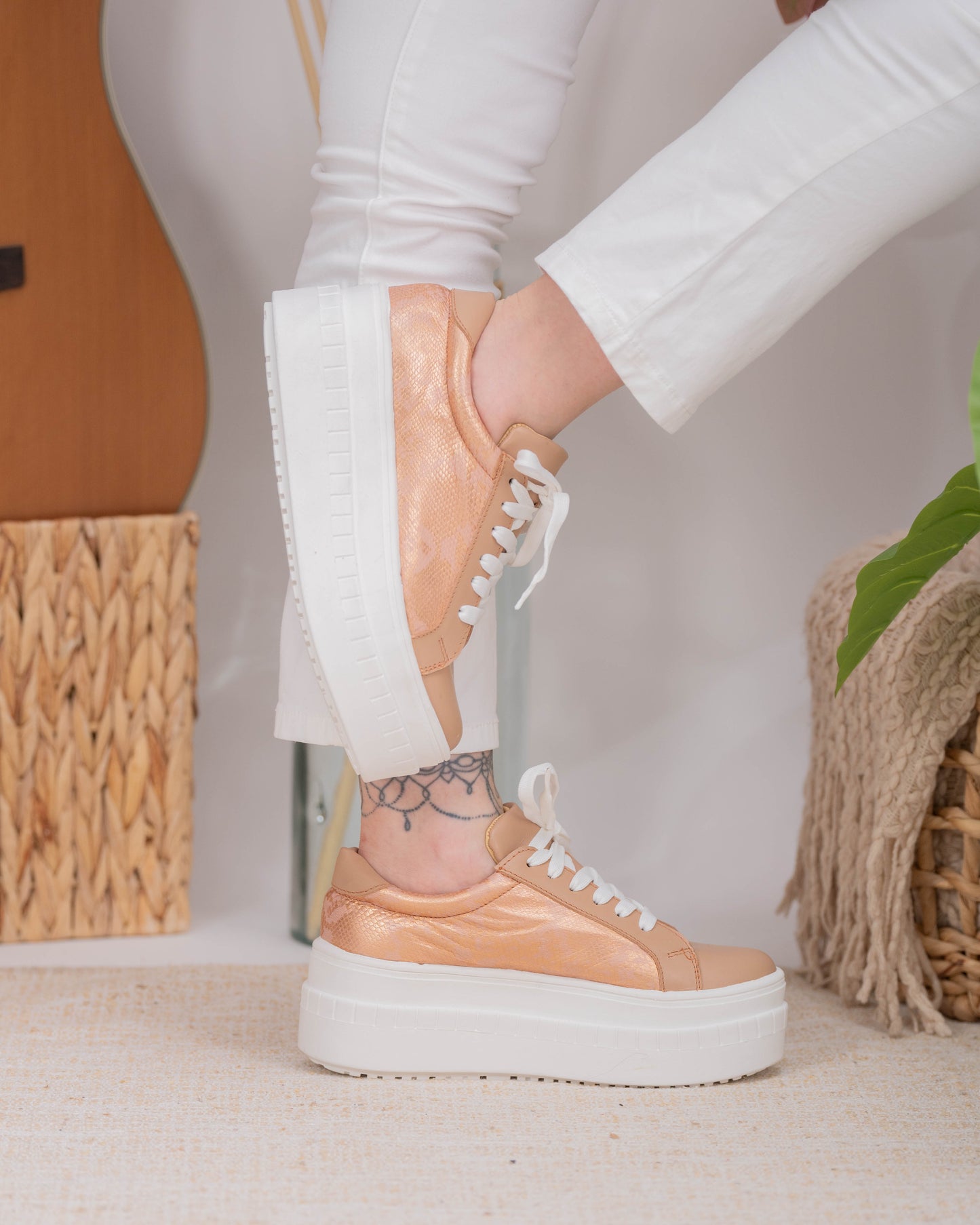 Zapatilla High cobrizo