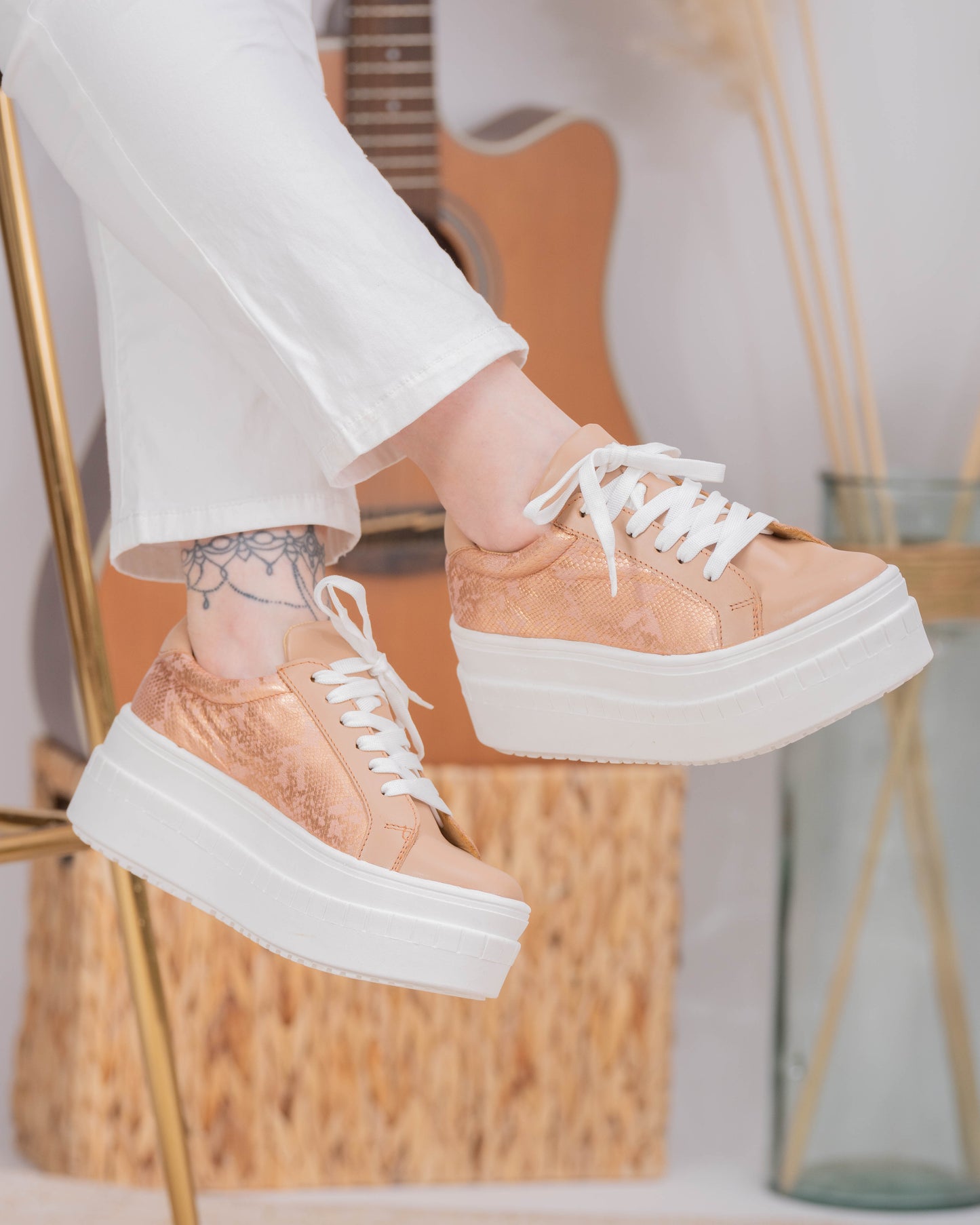 Zapatilla High cobrizo