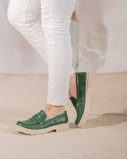 Mocasin Liv verde