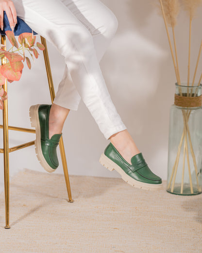 Mocasin Liv verde