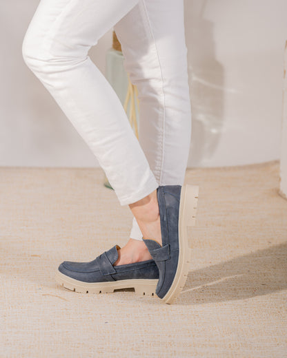 Mocasin Liv azul