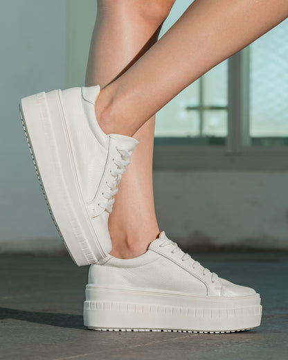 Zapatilla Alta Blanca