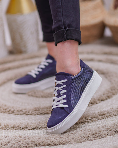 Zapatilla Reptil Azul