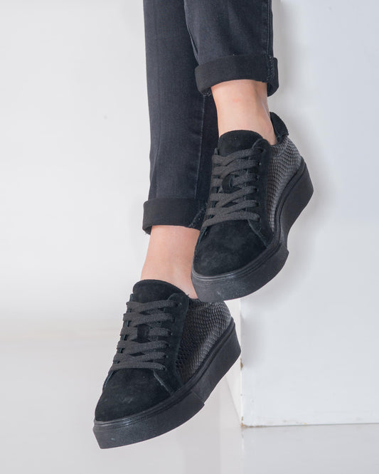 Zapatilla Reptil Negra