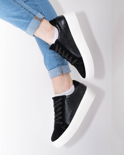 Zapatilla Reptil Negra