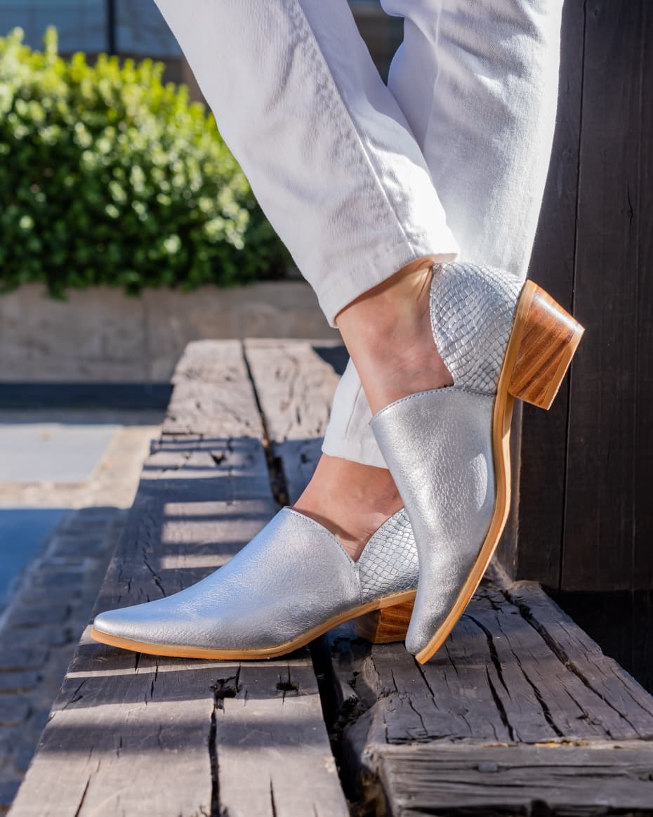 Zapato Mule Platin