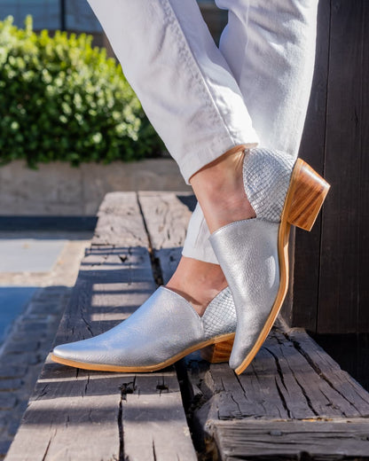 Zapato Mule Platin