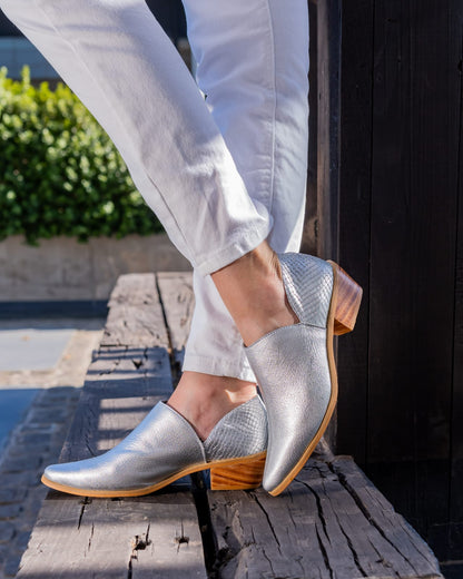 Zapato Mule Platin